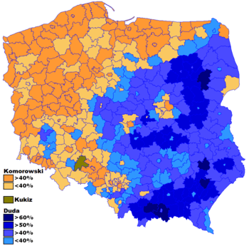 350px-Wybory_prezydenckie_2015_I_tura_mapa