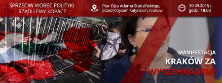 Jutro manifestacja „Kraków za Wyszehradem”