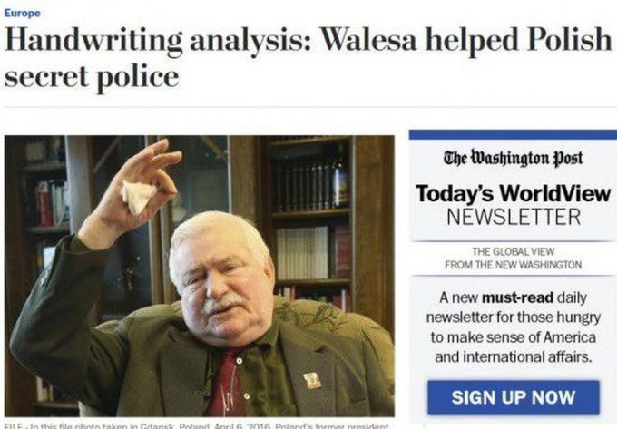 To koniec mitu Wałęsy – światowe media bezlitosne