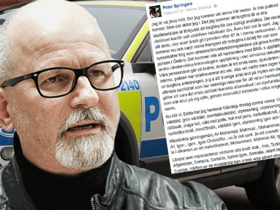 Szwedzki policjant zaszokował swoim wpisem na Facebooku